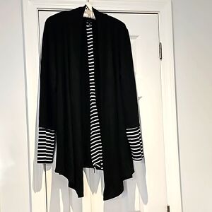 Long sleeve, open front sweater